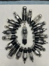 Vintage Lot of 20  Vacuum Tubes STEAM PUNK ART, Most Tested Weak, Some Glow