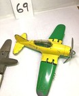 Lot of 2 Antique 1950s Hubley Die-Cast Kiddie Toy Military Airplanes (rare) Vtg. — photo 7