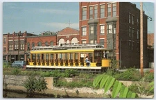 Lowell National Historic Park Trolley Car 1601 Pawtucket Canal Postcard