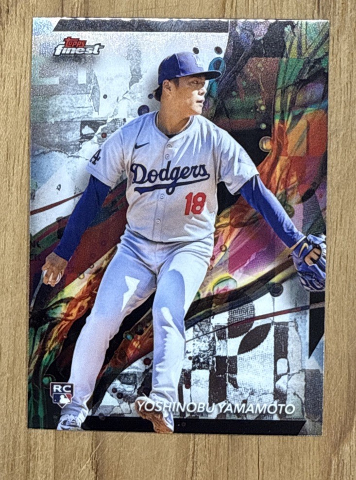 Yoshinobu Yamamoto 2024 Topps Finest Refractor (RC) #50 Dodgers