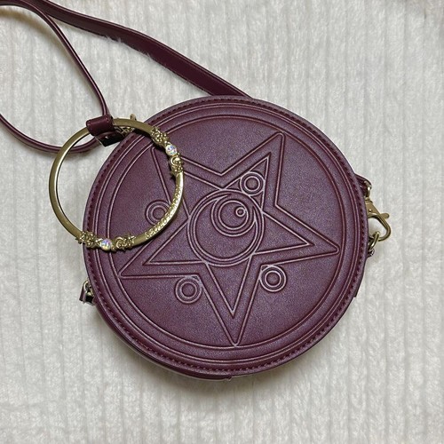 Sailor Moon GU collaboration shoulder bag brown