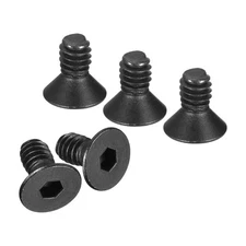 20pcs #8-32x1/4" Flat Head Socket Cap Screws 10.9 Grade Carbon Black