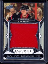 2022 UPPER DECK BLACK DIAMOND JOSH NORRIS EXTRA EXQUISITE JERSEY JUMBO /99