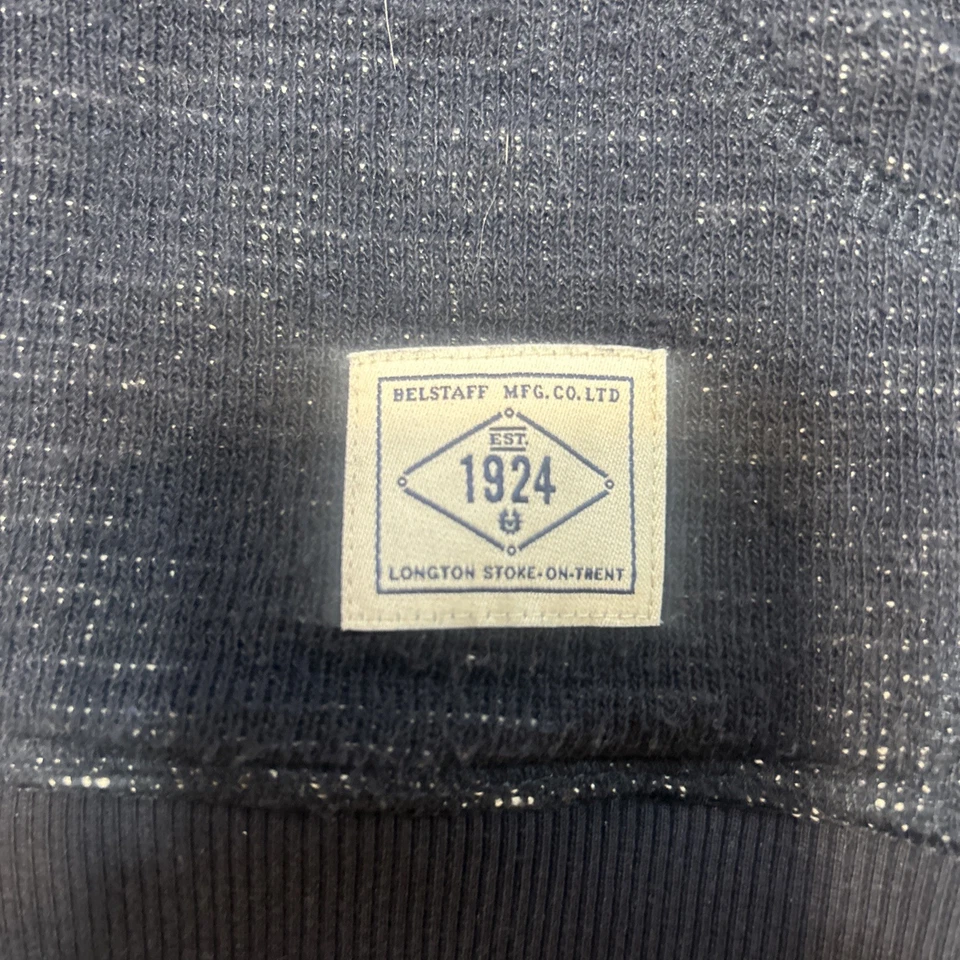 Sudadera Belstaff Para Hombre Cremallera Completa Talla Mediana Longton Stoke On Trent Azul Foto 2 de 4