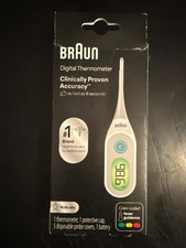 Braun Digital Thermometer Clinically Accurate Color Coded Fever Guidance