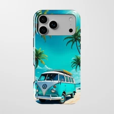 iPhone 17 Tough Case MagSafe Case For Apple iPhone 14-17 Series Beach Bus Case