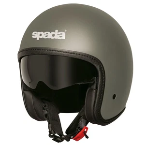 Spada Ace Open-Face Motorcycle Helmet Plain Matt Grey
