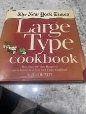 New York Times Large Type Cookbook Jean Hewitt Hardcover 1968 Golden Press