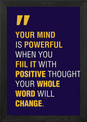 Powerful Mind Zitate Gerahmtes Wandbild Poster Leinwanddruck Bild