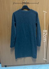 Vestito corto Zara Woman & Bilancia (W&B) color grigio antracite melange modello