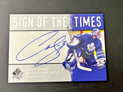2001-02 SP Authentic Sign of the Times Curtis Joseph Auto Toronto Maple Leafs
