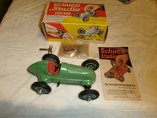 Schuco Studio 1050 tin windup '36 Mercedes Benz Grand-Prix racer 1960s  working
