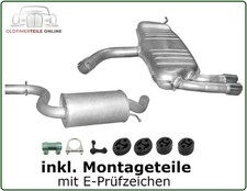 Auspuff Set für Seat Leon 1.8 TSi Mittelschalldämpfer + Endschalldämpfer Endtopf