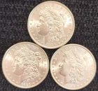 1885, 1886, 1887 Philadelphia US Morgan Silver Dollars ~ Uncirculated ~ 3 Coins