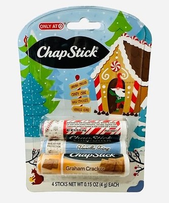 ChapStick Lippenpflege-Set | 4er Pack | Wintergeschmack | Feuchtigkeitsspender