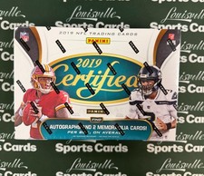 2019 Panini Certified Football Factory Sealed Hobby Box