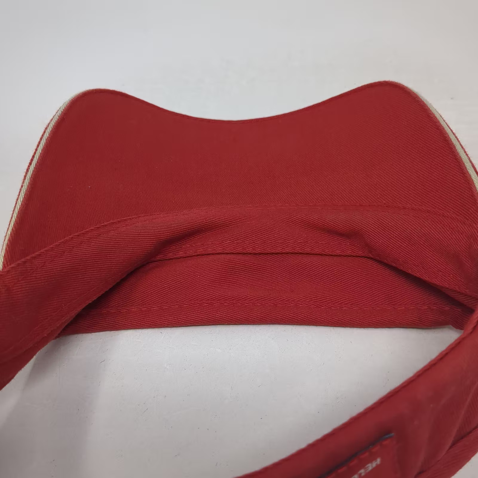 Helly Hansen Visor Red Silver Hat OS Strapback Em… - image 8