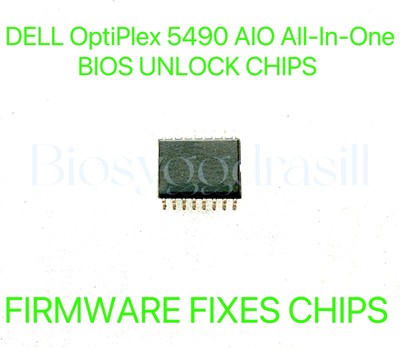 DELL OptiPlex 5490 AIO All-In-One, ADMIN NO PASSWORD FIRMWARE FIXES BIOS CHIP