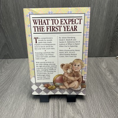 What to Expect the First Year Eisenberg 1989 First Edition Parenting Guide