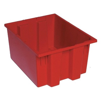 QUANTUM STORAGE SYSTEMS SNT190RD Stk and Nest Ctr,Red,Solid,Polypropylene 9KG39