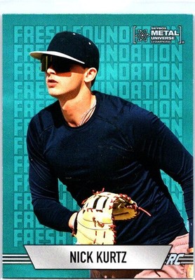 2024 SkyBox Metal Universe Champions #FF-27 Nick Kurtz Fresh Foundation Aqua
