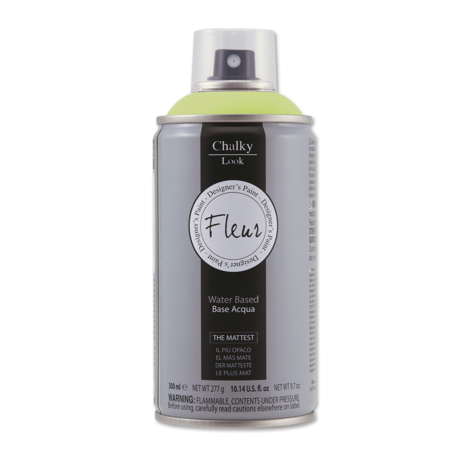 FLEUR Spray Vernice Chalk Paint, Extra Opaco, all' Acqua senza Odore, Multi 9Zbr