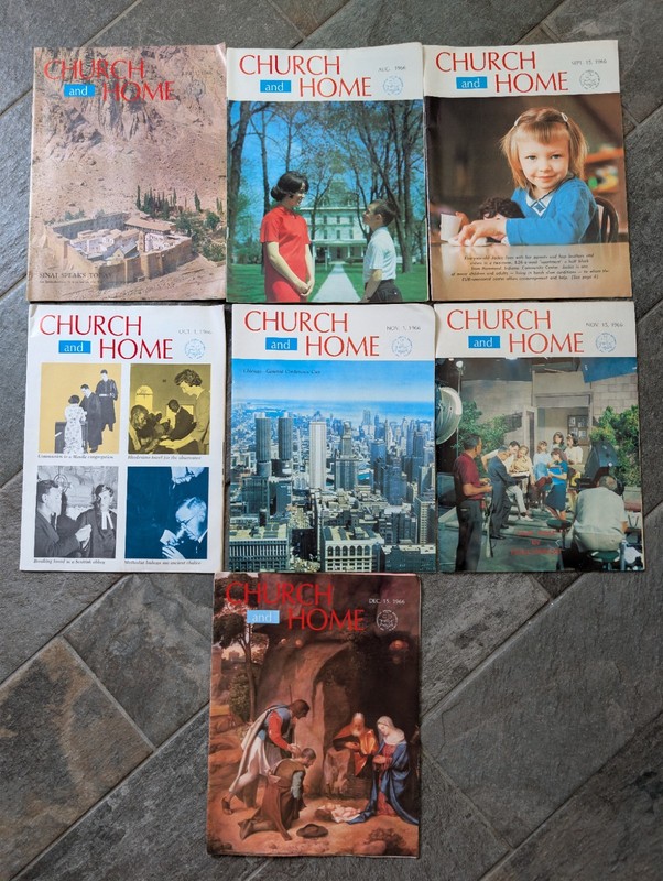 Vintage Church And Home Magazine LOT 1966 Evangelical United BRETHREN CHURCH 