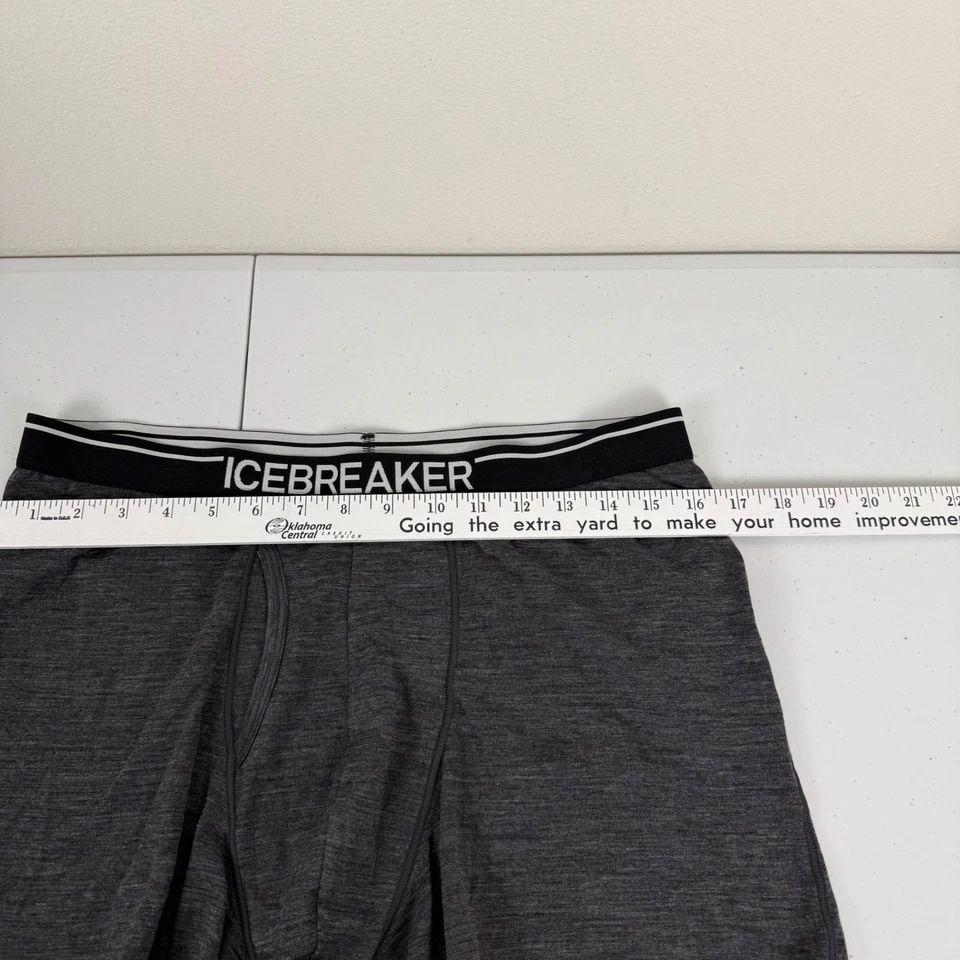 Calzoncillos boxer Icebreaker Merino Anatomica Fly gris carbón para hombre XL 1009459 Foto 3 de 4