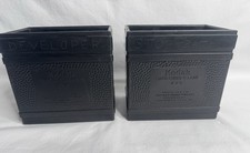 Lot of 2 Kodak 4x5 Hard Rubber Developing Tanks