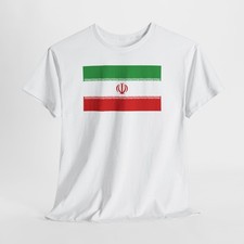 Iran Flag Persian Tricolor Stripes Tee, Islamic Republic of Iran Flag T-Shirt