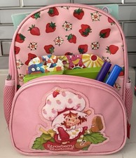 Strawberry Shortcake Backpack Disney Princess Coloring Book Crayons Markers Kit