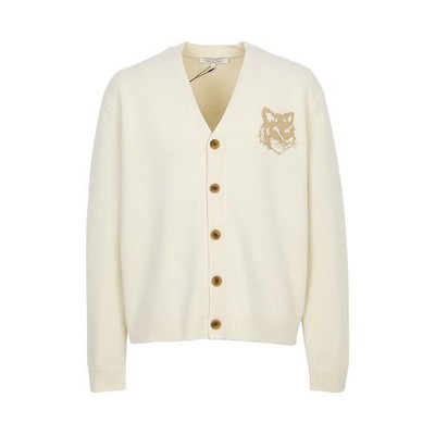 Maison Kitsune Fox Head Intarsia Herren Strickjacke 149082941