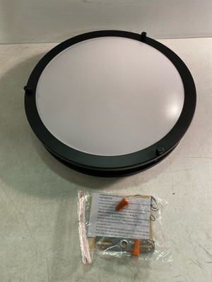 Minka Lavery 714-66A-L Vantage LED Flush Mount, 1-Light, 20W, Coal Black