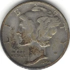 1944 Mercury Dime, Silver, U.S. (Coin, Money Collectible)