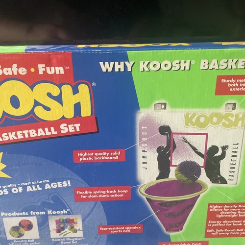 Koosh Ball Vintage 1992 Oddzon Over Door Basketball Hoop Net with Balls NOS - Picture 12 of 16