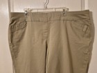 WESTBOUND WOMEN'S KHAKI BEIGE STRETCH PULL-ON PANTS PLUS SIZE 22W REGULAR 22WR — photo 2