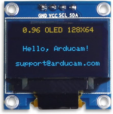 0.96 Inch OLED Module 12864 128x64 Yellow Blue SSD1306 I2C Serial Display Board