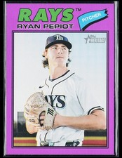 2026 Topps Heritage #34 Ryan Pepiot Light Purple