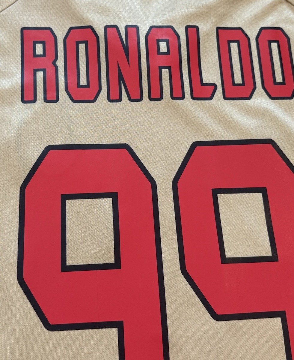 2004/05 AC Milan Third Jersey #99 Ronaldo XL adidas R9 Soccer 3rd