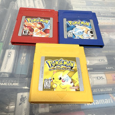 Pokemon Red Blue & Yellow Nintendo Gameboy Tested Authentic ALL NEW BATTERIES!