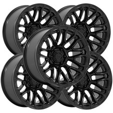 Set Of 5 Fuel Fc899 Chisel 20x9 5x5 1mm Blackout Wheels Rims 20 Inch