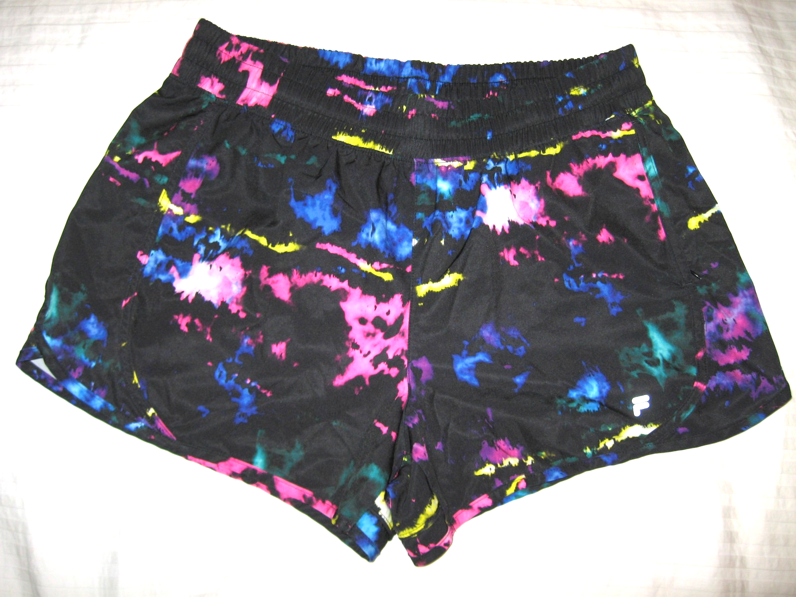 Fila Sport Pantaloncini Sportivi Donna Multicolore con Fodera Panty ~ Taglia L