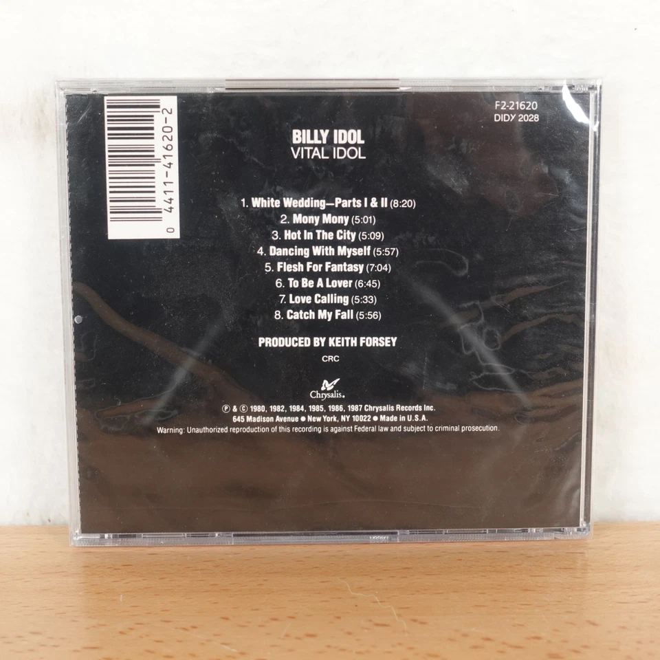 Billy Idol - Vital Idol CD BRAND NEW SEALED - Fast Combined Shipping - Image 2 of 2