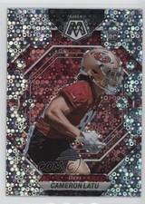 2023 Panini Mosaic Rookies No Huddle Silver Mosaic Prizm Cameron Latu #295 16wc
