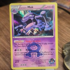 Pokémon Team Aqua's Muk Double Crisis Holo Rare 8/34 Stage 1 HP110 2015 English