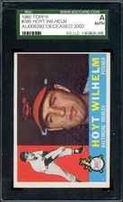 Hoyt Wilhelm SGC Coa Signed 1960 Topps Autograph