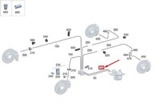 MERCEDES-BENZ EQS V297 Bremsleitung A2974202600 NEU ORIGINAL