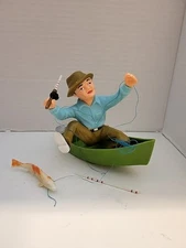Vintage 1978 Wilton Frustrated Fisherman Cake Topper