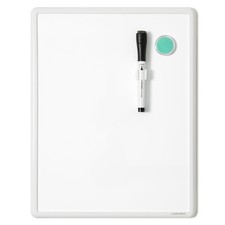 U Brands Contempo Magnetic Small Whiteboard, 11" x 11"W x 14"H, Classic White