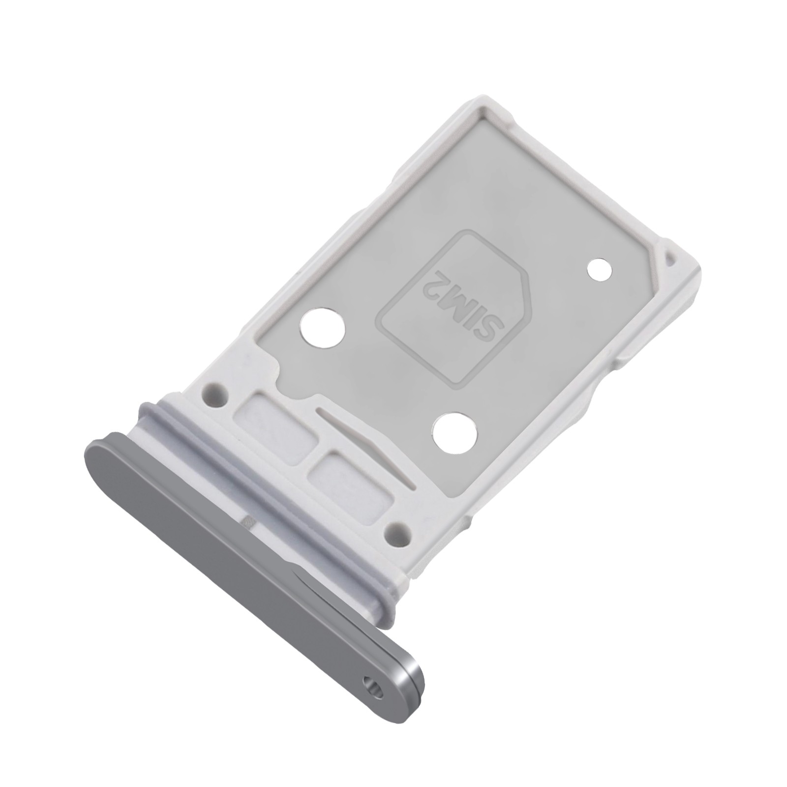 Tiroir Double SIM Clappio en alliage pour Galaxy S25 FE Bleu - 2